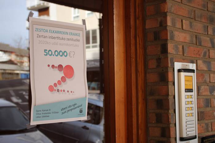 2020ko udal aurrekontuen 50.000 euro zertan inbertitu zestoarrek erabakiko dute