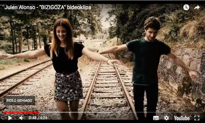 Bideoa: Julen Alonsok `Bizigoza´abestiaren bideoklipa argitaratu du