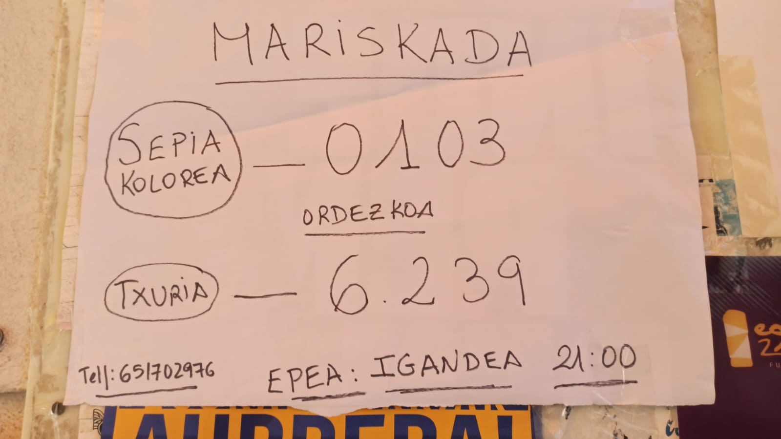 Zozkatu dute presoen aldeko itsaskien otarrea