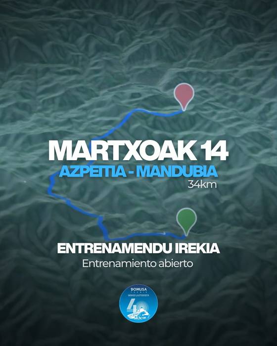 Domusa Teknik 40 MLK entrenamendu irekia: Azpeitia-Mandubia