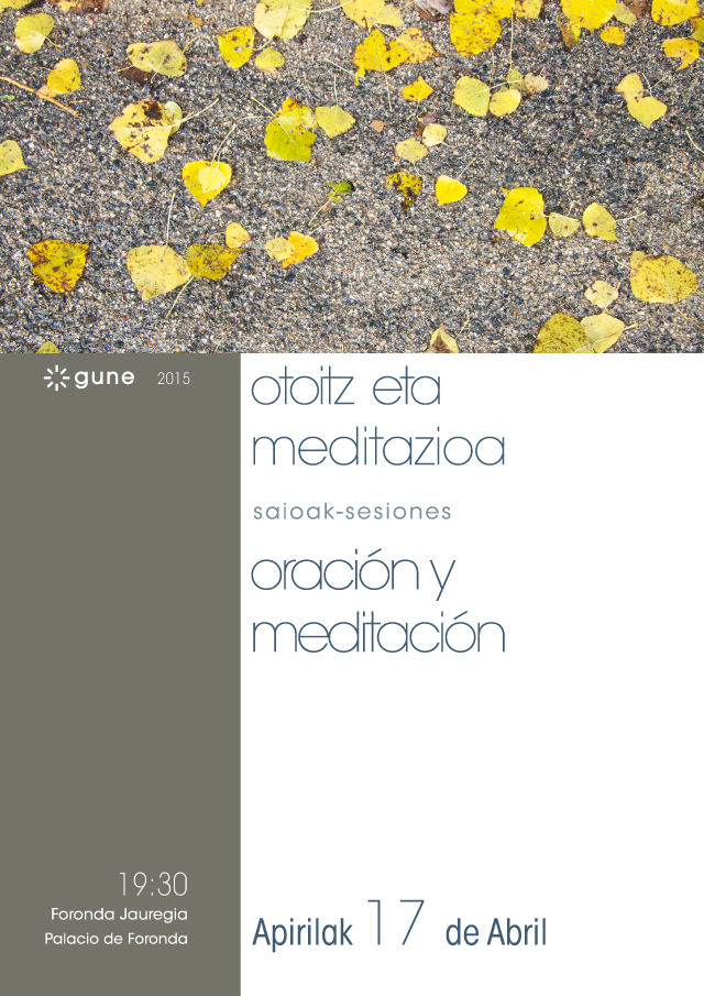 Ostiralean Gune elkartearen meditazio saioa