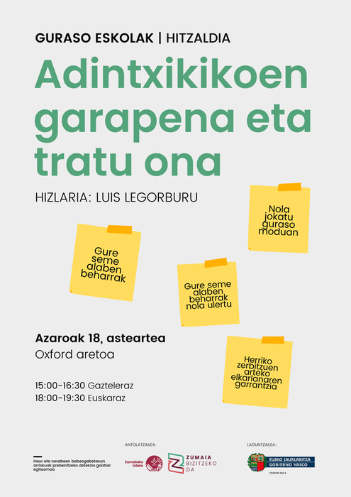 Adintxikikoen garapena eta tratu ona