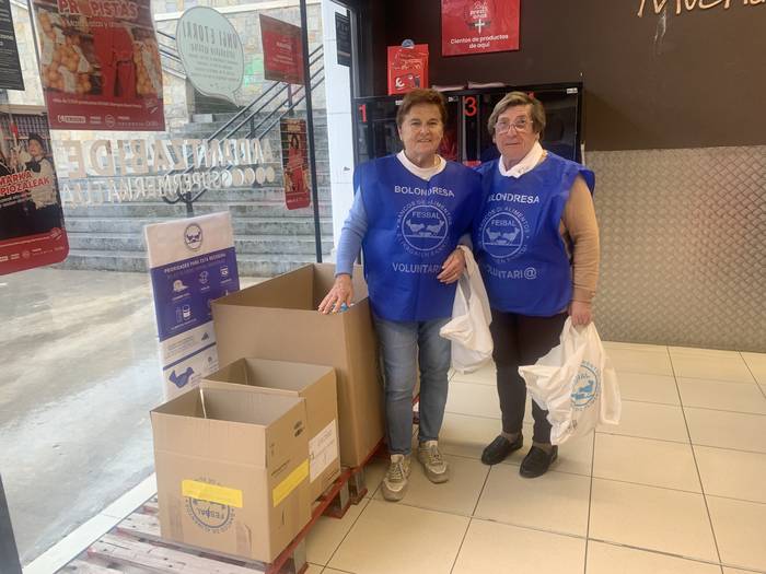 Eskerrak eman dizkie Nagusilanek udazkeneko janari bilketan kolaboratu zuten herritarrei