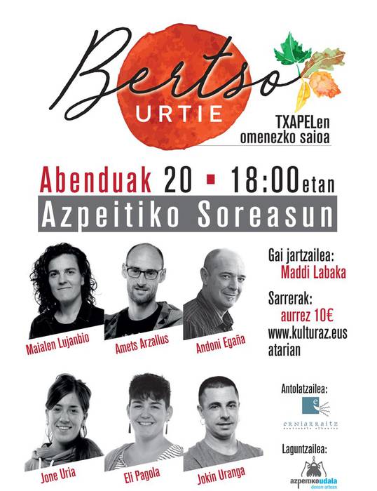 Txapelen oroimenezko bertso saioa