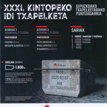 [BERTAN BEHERA] Kintopeko XXXI. Idi Txapelketa