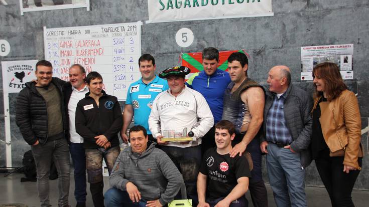Jokin Eizmendik bigarren egin du XIII. Gorostidi Harriaren txapelketan