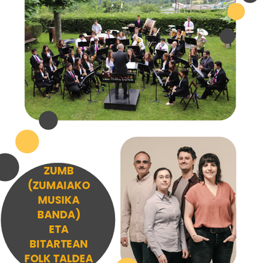 42. Zumaiako Musika Jaialdia: Musika Banda eta Bitartean Folk Taldea