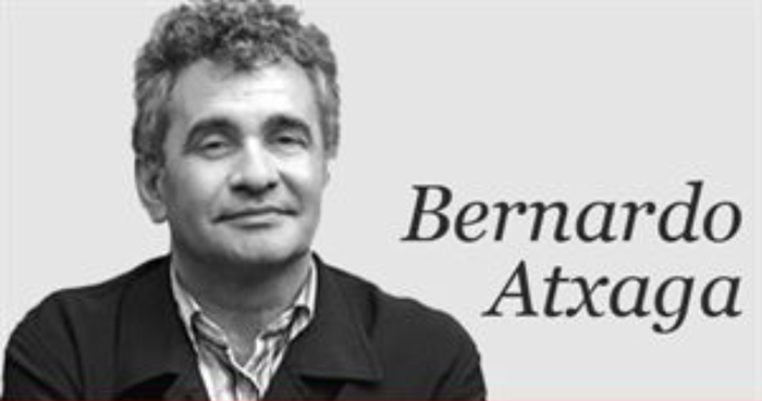 Xabier Galparsorok eta Bernardo Atxagak topo egin zutenekoa