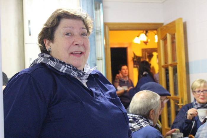 Maria Luisa Unanue Zubimendi: "Kale honetako San Telmoren irudia antxoa artean jaso zuten arrantzaleek"