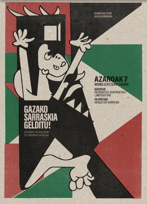 Elkarretaratzea: 'Gazako sarraskia gelditu!'