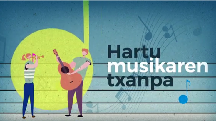 'Hartu musikaren olatua' kanpaina abiatu du Danbolin Musika Eskolak