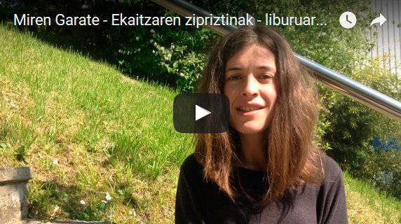 Miren Garate kazetari azpeitiarrak 'Ekaitzaren zipriztinak' liburua aurkeztu du