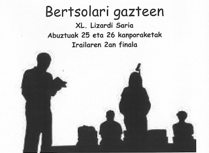 Gaur eta bihar jokatuko dituzte Bertsolari Gazteen XL. Txapelketako kanporaketak