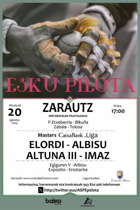 Pilota: Masters Caixabank torneoa. Elordi eta Albisu - Altuna eta Imaz