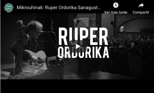 BIDEOA: Ruper Ordorikaren kontzertuaren laburpena