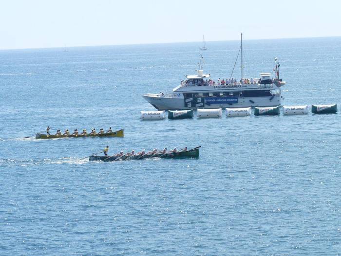 Hirugarren postuan sailkatu da Orioko trainerua ligako lehen estropadan