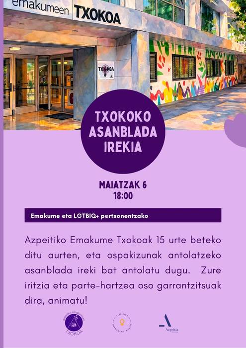 Emakume Txokoak 15 urte asanblada irekia