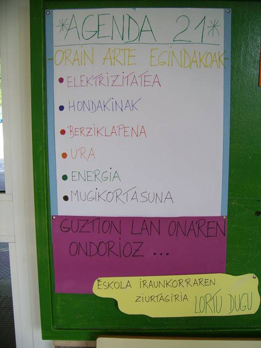 Eskualdeko lau ikastetxek Eskola Iraunkorra Ziurtagiria jaso dute