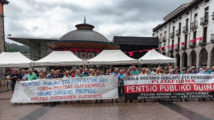 Urola Kostako pentsiodunek elkarretaratzea egin dute Azpeitian