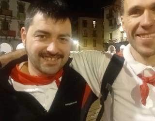 Jagoba Labakaren eta Erik Etxeberriaren agurreko mezua