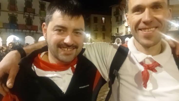 Jagoba Labakaren eta Erik Etxeberriaren agurreko mezua