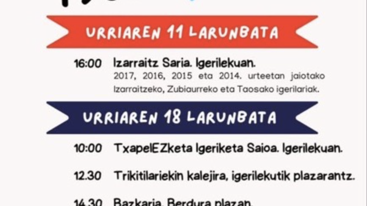 Izarraitz igeri elkartearen urteurren festa