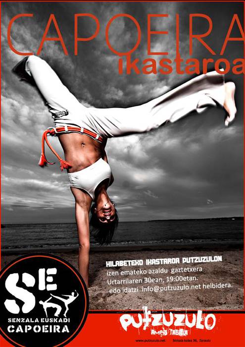 Capoeira ikastaroa antolatu dute Senzala taldeak eta Xakela Gaztetxe Asanbladak