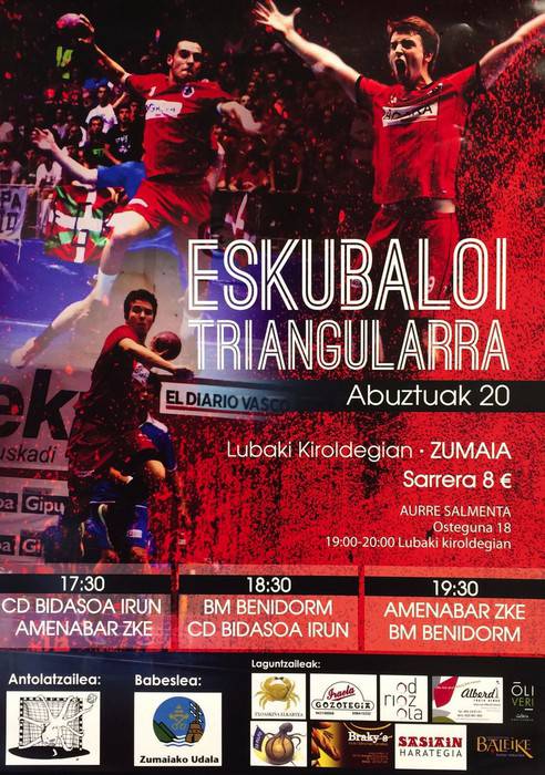 Amenabarrek Eskubaloiko Udako Torneoan hartuko du parte, larunbatean
