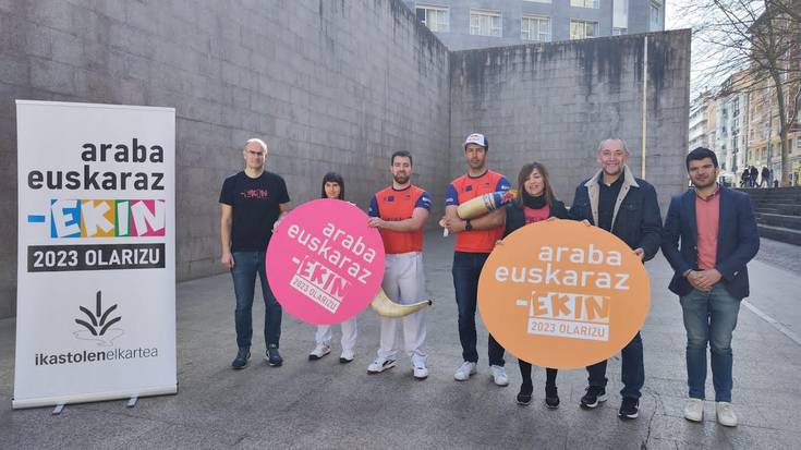 Araba Euskarazen aldeko zesta-punta jaialdian parte hartuko du gaur Goikoetxeak