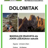 Emanaldia: Jokin Lizeaga eta Madallen Irazustaren Dolominetako bidaiaren laburpena