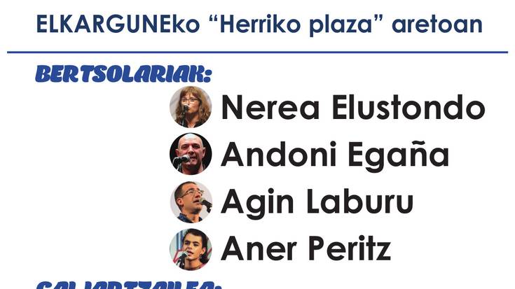 Saioa: VI. Hike Eizan! bertso saioa eta sari banaketa ekitaldia