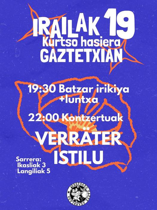 Ikasturte hasiera: batzar irekia eta kontzertuak