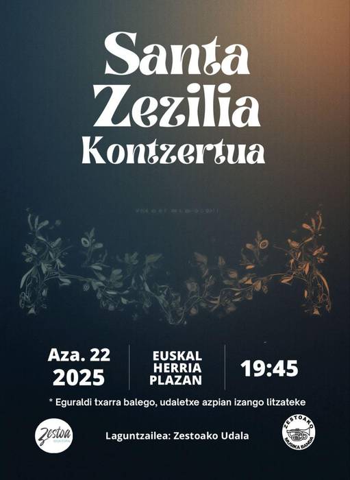 Zestoako Musika Bandaren Santa Zezilia kontzertua