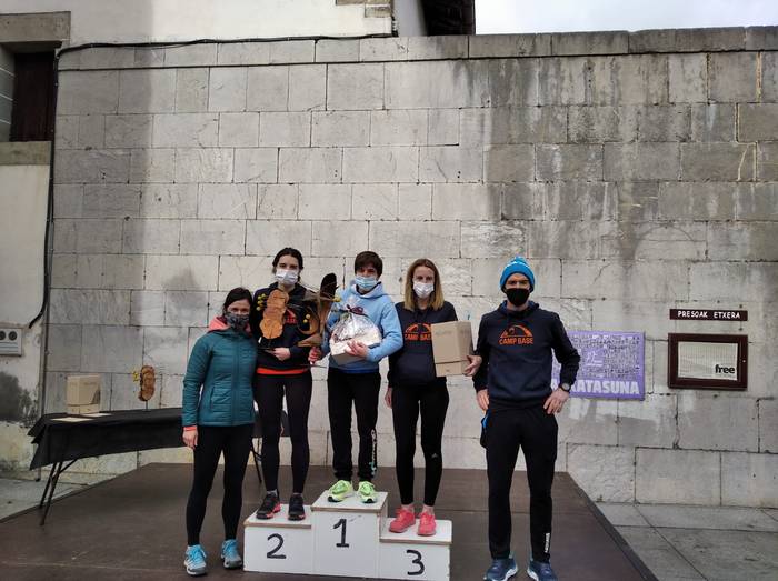 Leire Baraibar izan da azkarrena Berastegin jokatutako Negu Trail mendi lasterketan