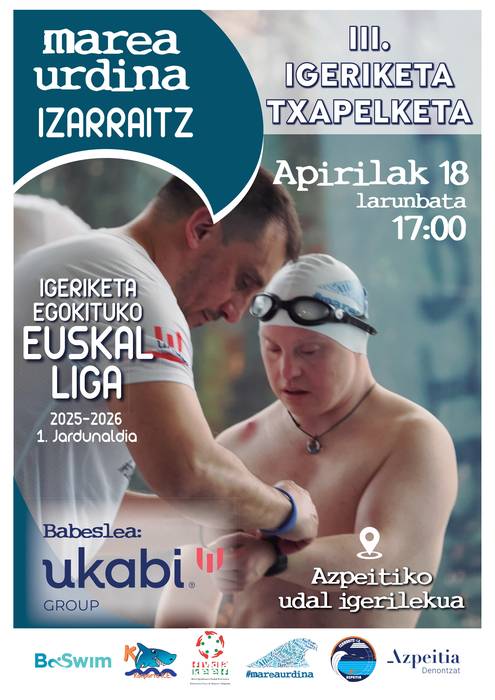 III. Marea Urdina-Izarraitz Igeriketa Egokituko Txapelketa