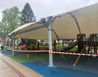 Asteazkenera arte, ez da erabilgarri izango Gaztaneneako parke estalia