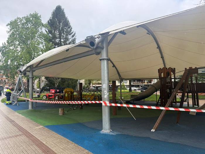 Asteazkenera arte, ez da erabilgarri izango Gaztaneneako parke estalia