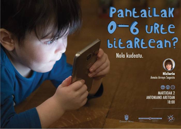 Hitzaldia: 'Pantailak 0-6 urte bitartean?