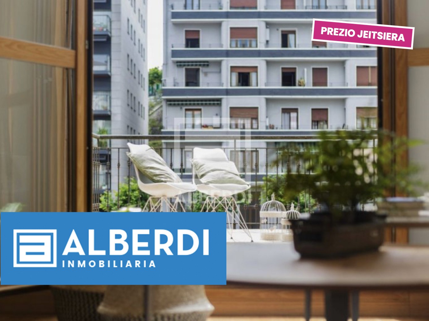 Balkoi edo terrazadun etxe argitsu baten bila zabiltza? Hona hemen Alberdi Inmobiliariaren proposamenak