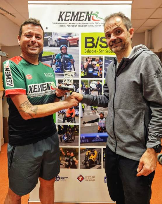 Alberto Rebollo bigarren Behobia-Donostia lasterketan mugimendu ezintasun mailan