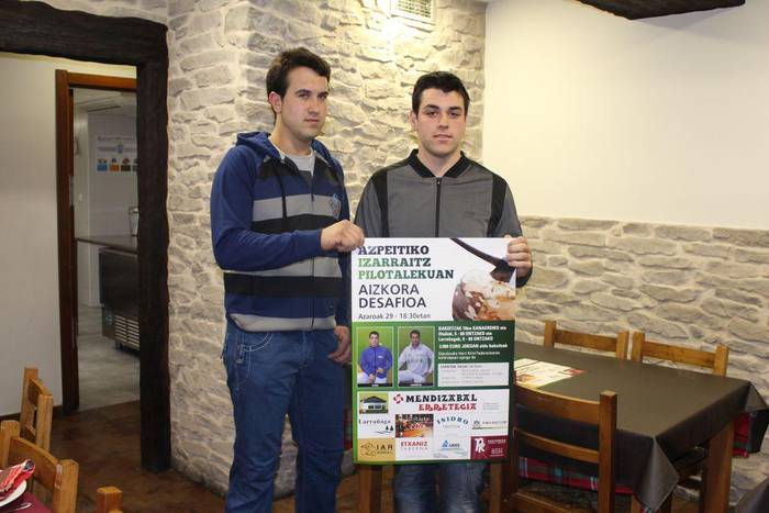 Larrañaga eta Otañoren aizkora apustua jokatuko da larunbatean Azpeitian