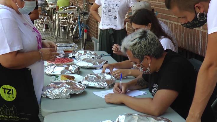 Tortilla eta postre txakelketa nahiz mural margoketa egin dituzte Azken Portuko festetan