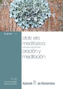 Ostiralean Gune elkartearen meditazio saioa