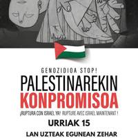 Palestinaren aldeko elkarretaratzea Urrestillan