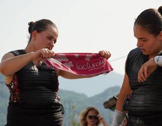 Festa gosearekin erantzun diote beroari Saiatzen