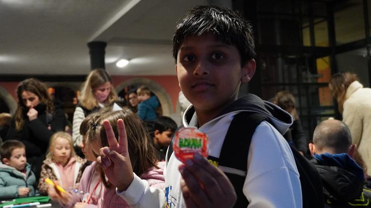 Euskararen aldeko mezuak sortu dituzte haurrek Zestoan