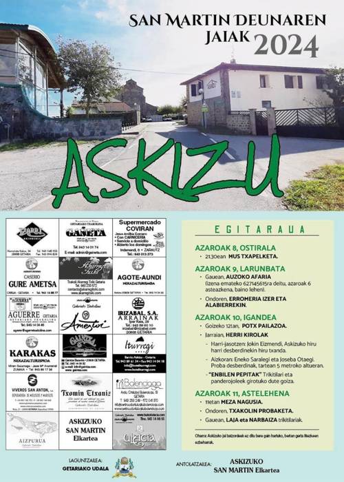 Jaiak: Askizuko San Martin jaiak