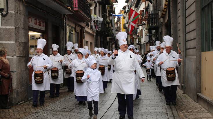 San Sebastian eguneko prozesioa eta meza aurrekoak, iruditan