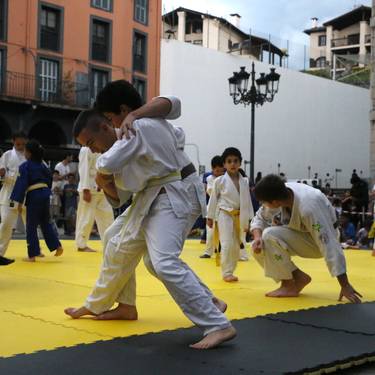 Judo eskolakoen erakustaldia