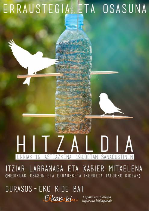 'Erraustegia eta osasuna' lelopean hitzaldia egingo dute asteazkenean, Sanagustin kulturgunean